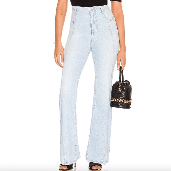 Free People We The Free Florence Flare Light Indigo Wash Jeans - Picture 1 of 5